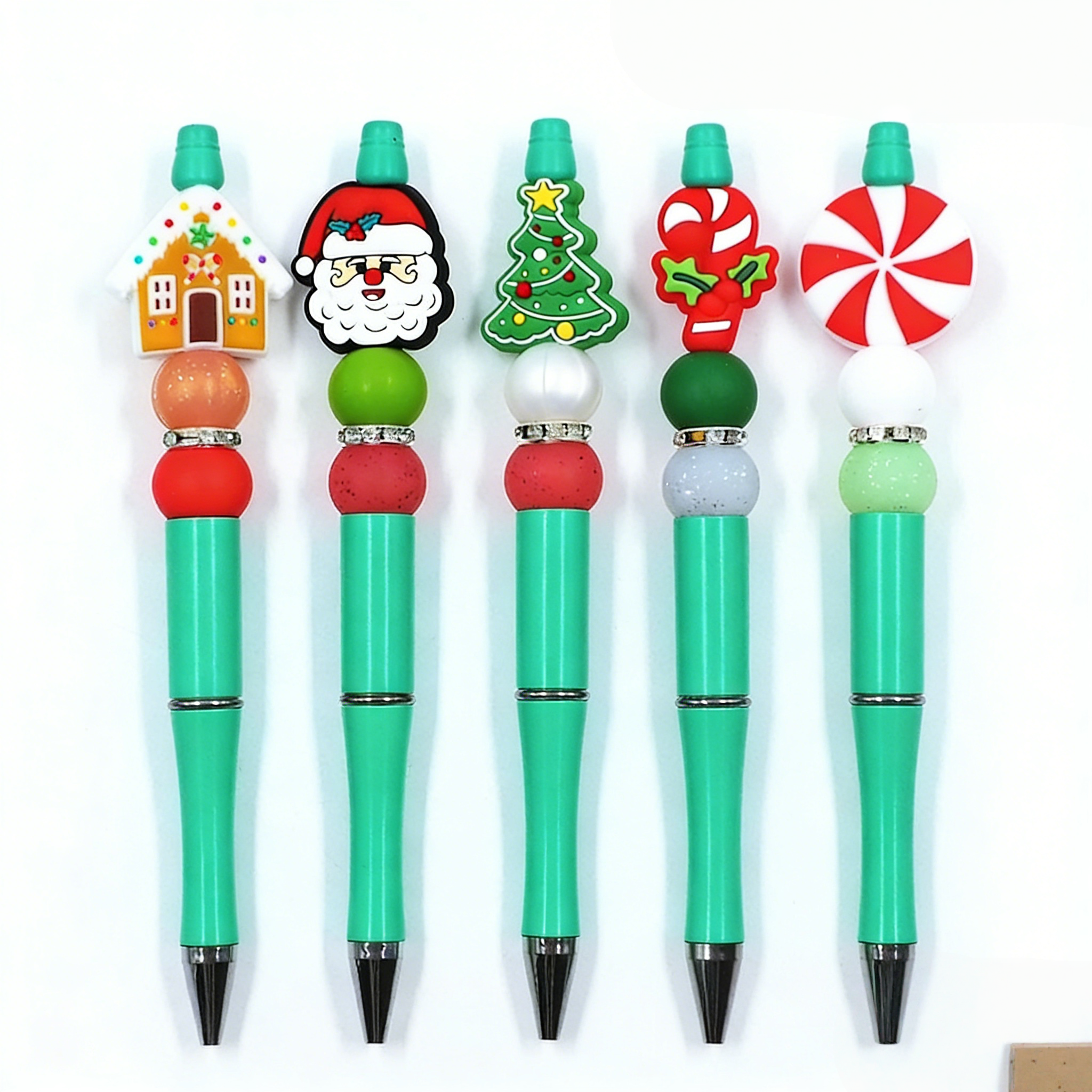 Beaded Pen Set Creative School Office Writing Stationery Christmas Beadable Pens