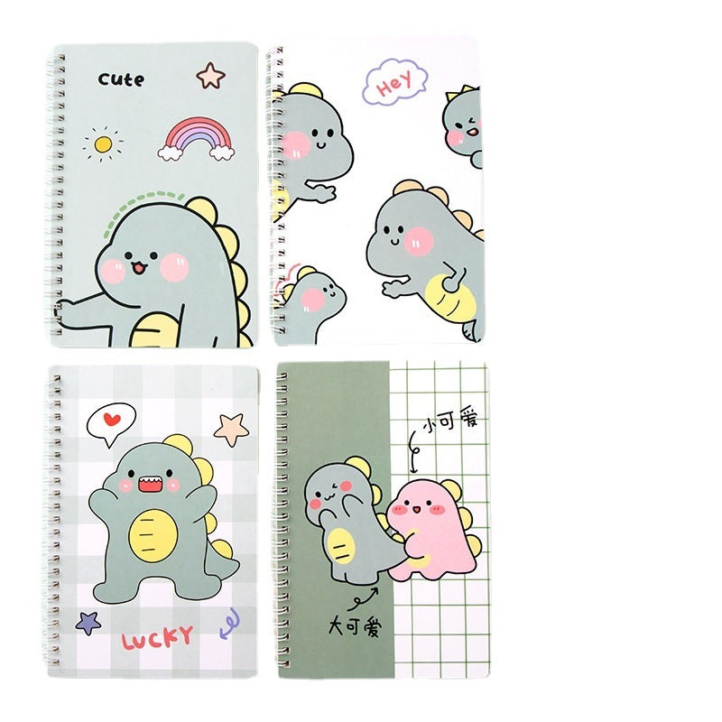 Cute A7 Spiral Notebook Memo Pad 80 Sheets Mini Note Book Journal Planner for School Office