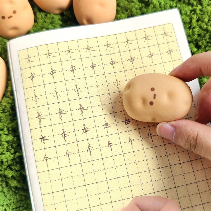 Cute Kawaii Potato Shaped Erasers Creative Writing Correction Tools for School Office Stationery Kids Gifts