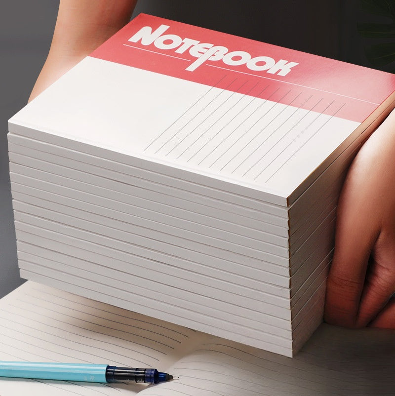 Thickened Horizontal Line Ink-Proof Soft Stationery for Student Notebook Study Diary Work Notepad