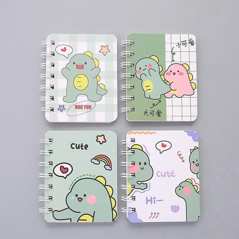 Cute A7 Spiral Notebook Memo Pad 80 Sheets Mini Note Book Journal Planner for School Office