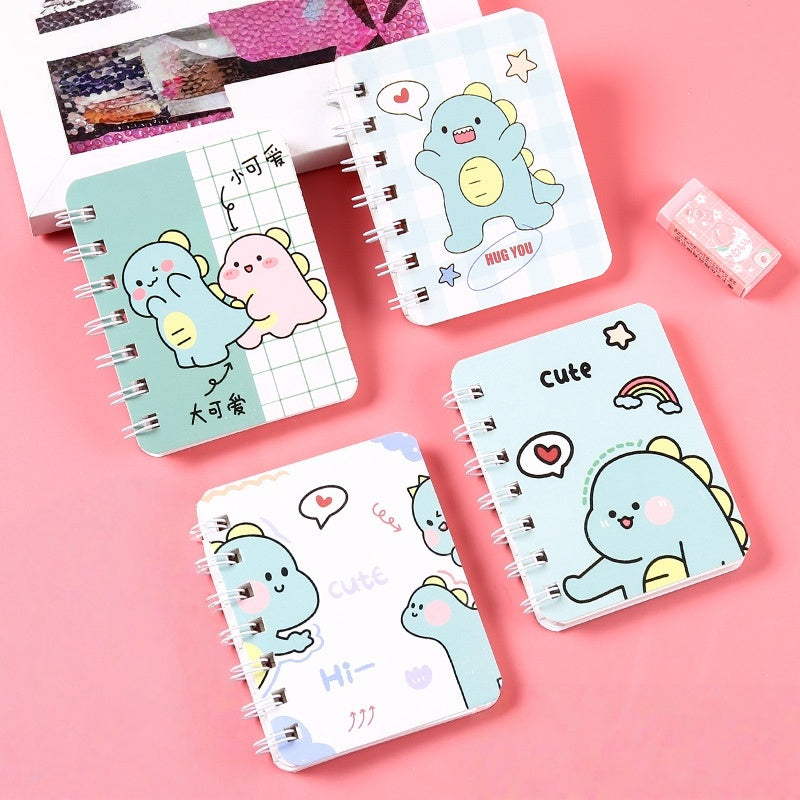 Cute A7 Spiral Notebook Memo Pad 80 Sheets Mini Note Book Journal Planner for School Office