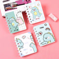Cute A7 Spiral Notebook Memo Pad 80 Sheets Mini Note Book Journal Planner for School Office