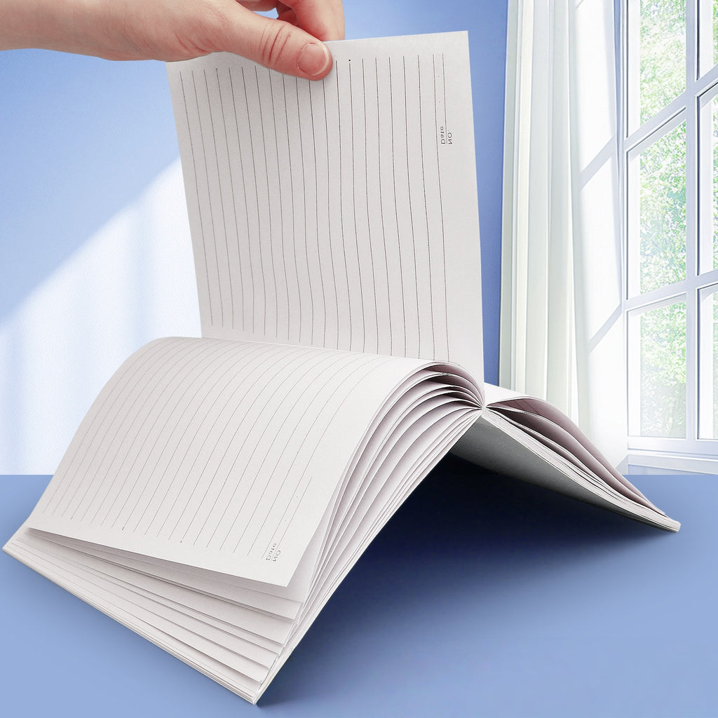 Thickened Horizontal Line Ink-Proof Soft Stationery for Student Notebook Study Diary Work Notepad