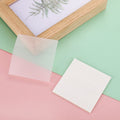 50 Sheets Transparent Sticky Notes Waterproof Memo Pad for Journal School Office Stationery