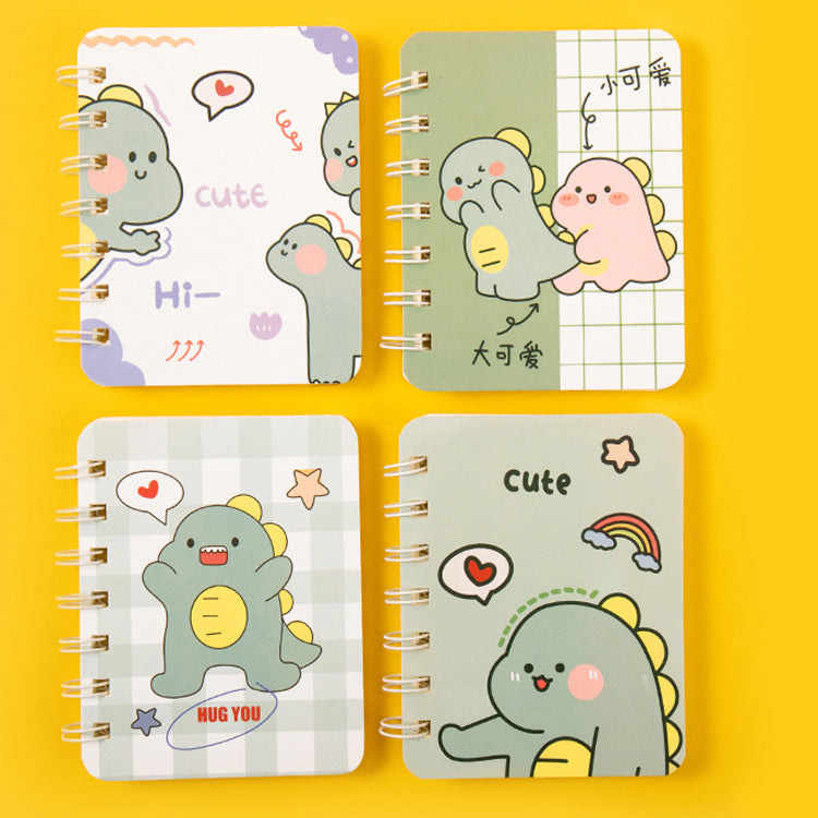 Cute A7 Spiral Notebook Memo Pad 80 Sheets Mini Note Book Journal Planner for School Office