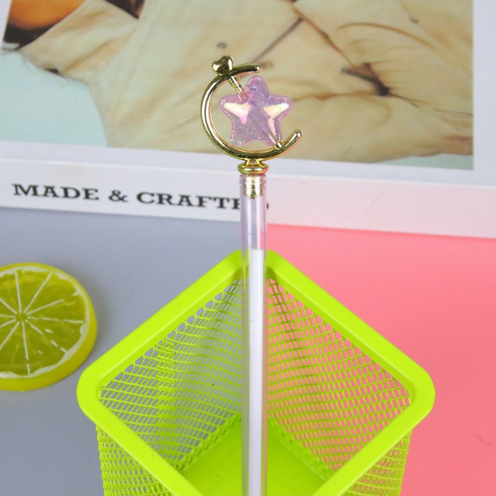 0.5mm Black Ink Gel Pens Smooth Writing Cute Star Magic Wand Stationery for School Supplies